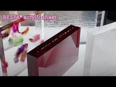 2.8mm-15mm Hojas acrílicas de colores Tienda óptica Iluminado Tablero publicitario