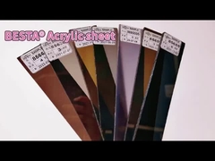 Hojas acrílicas de colores fundidas de PMMA Tablero de señalización acrílico LED 4ft X 8ft