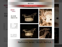 Muebles acrílicos transparentes Baño acrílico para un aspecto moderno y minimalista